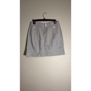 Vintage Paper Boy Seersucker Striped Mini Skirt 2
